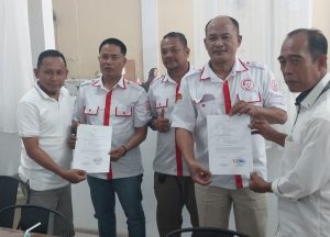 Pengurus Poktan Sawit Pujud Bersatu dan Poktan Bangko Agro Gemilang bersama pengurus JMP.